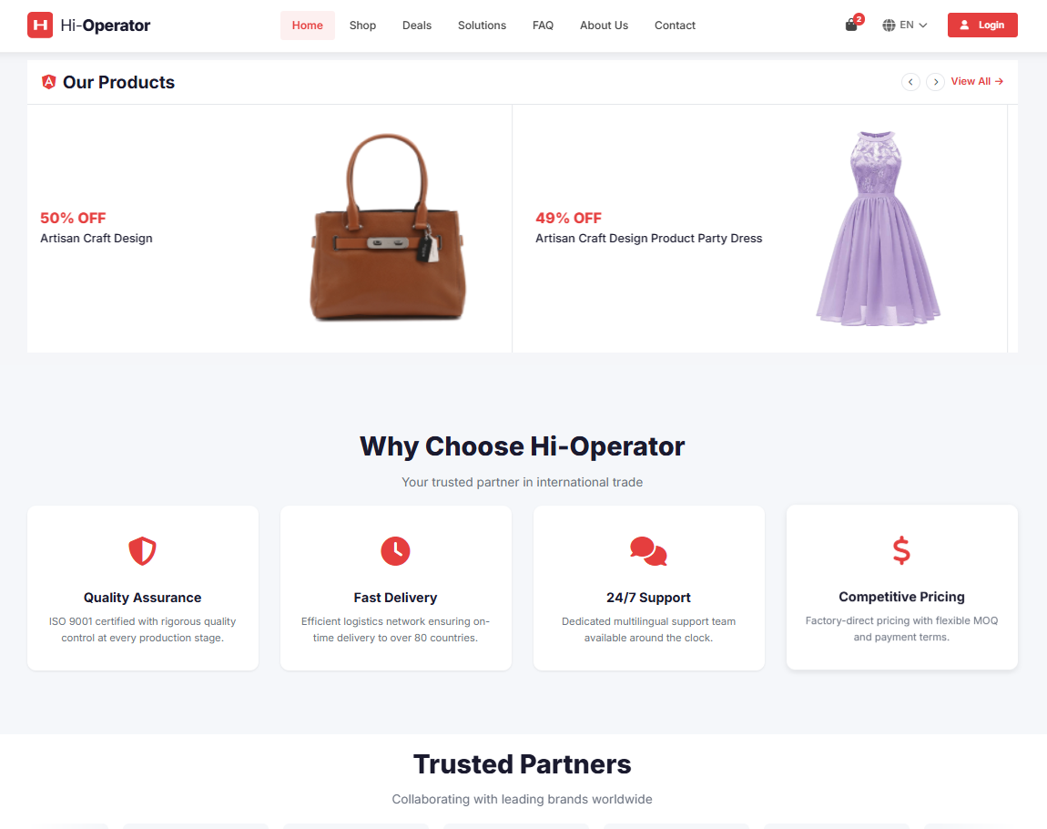 Hi-Operator 中英双语外贸独立站（通用版） 中文双语 - 2